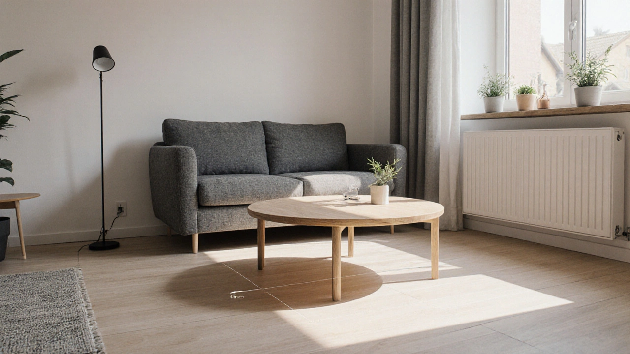 Ideale Couchtischform für kleine Räume - kompakt & stilvoll