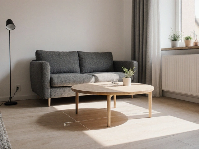 Ideale Couchtischform für kleine Räume - kompakt & stilvoll