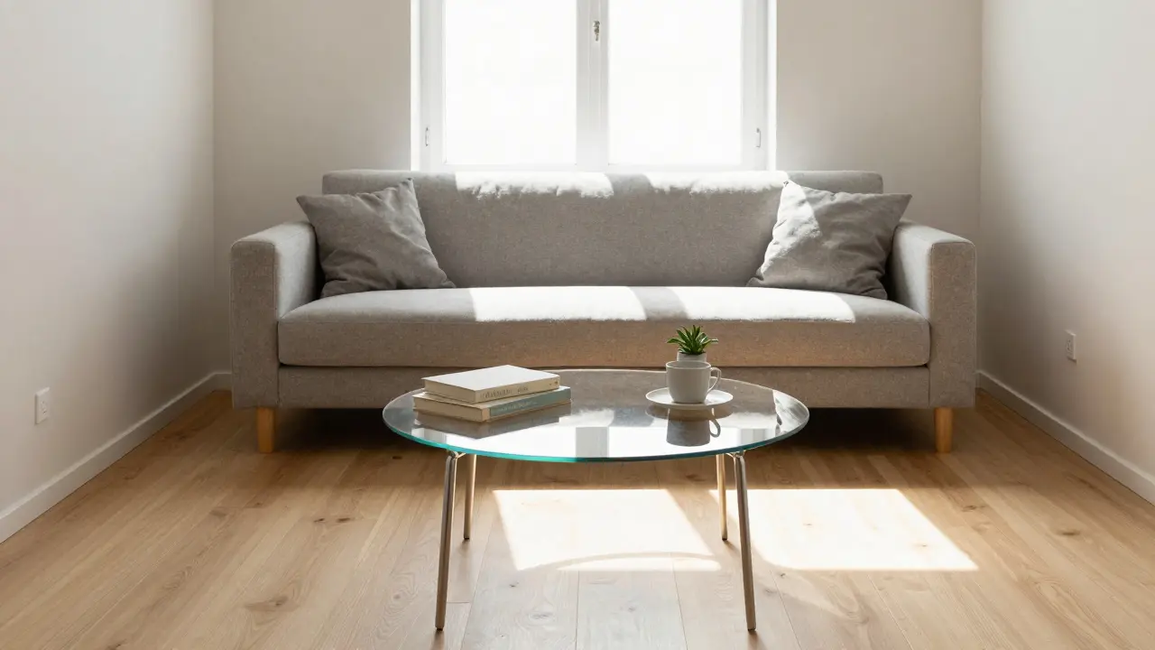 Die richtige Größe des Couchtisches für kleine Wohnzimmer: Praktische Tipps und Maße