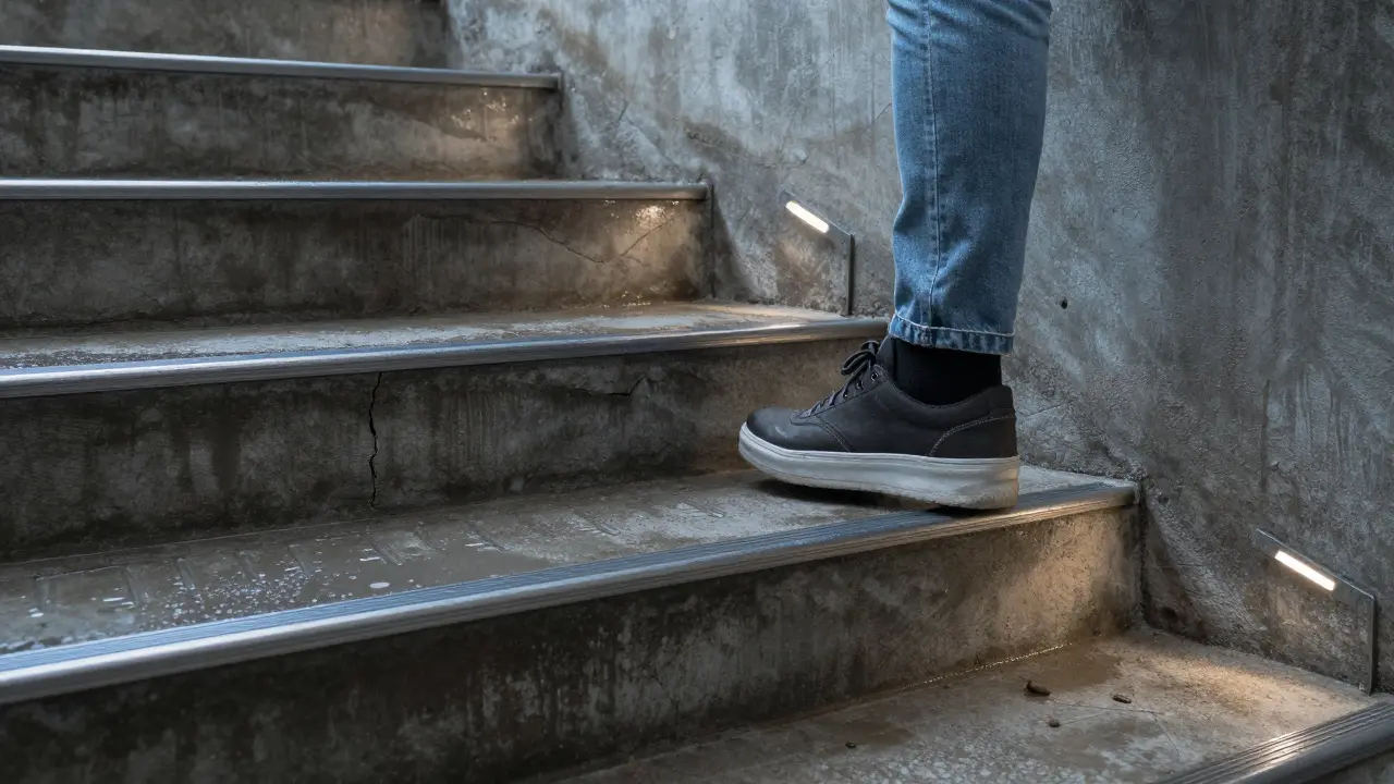 Kellertreppe sanieren: Rutschfestigkeit und Beleuchtung richtig umsetzen