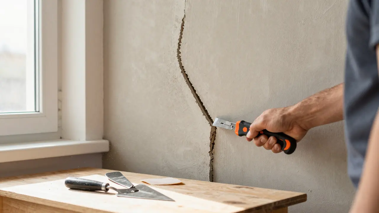 Wandrisse reparieren: Spachteln und Streichen im Haus - Schritt für Schritt zur unsichtbaren Reparatur
