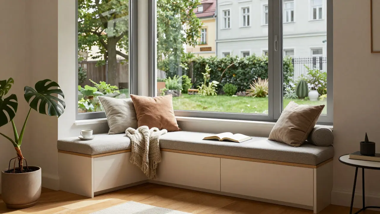 Nische oder Erker im Wohnzimmer: Platzsparende Einrichtungsideen für mehr Licht und Funktionalität