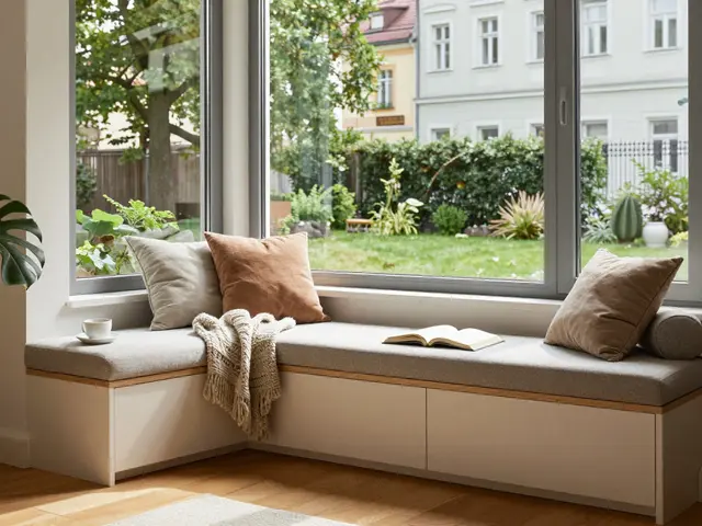Nische oder Erker im Wohnzimmer: Platzsparende Einrichtungsideen für mehr Licht und Funktionalität