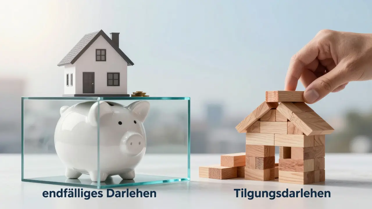 Endfälliges Darlehen vs. Tilgungsdarlehen: Die richtige Wahl für Ihre Baufinanzierung