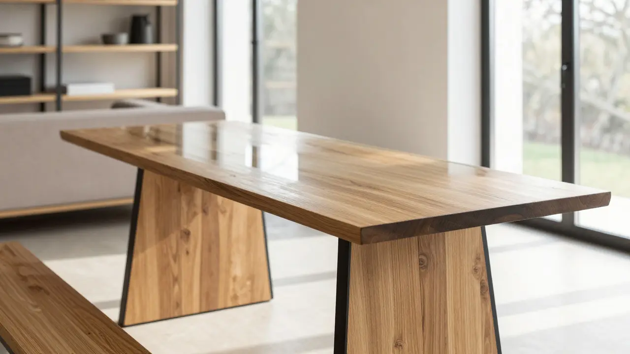 Materialmix harmonisch: Holz, Metall und Glas in der modernen Einrichtung