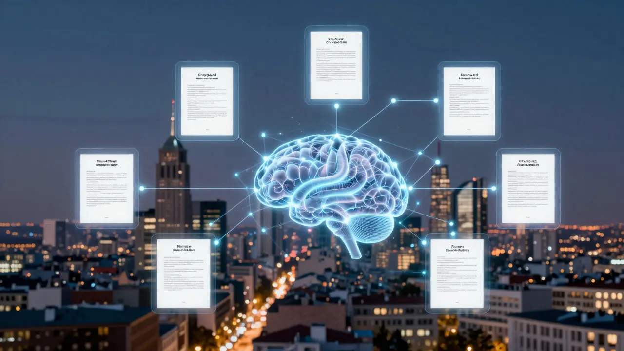 Holografische KI-Schnittstelle zur Vernetzung von Immobiliendokumenten