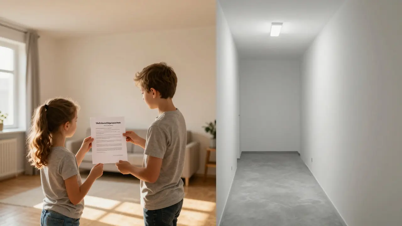 Kontrast zwischen geförderter Sozialwohnung und freiem Mietmarkt