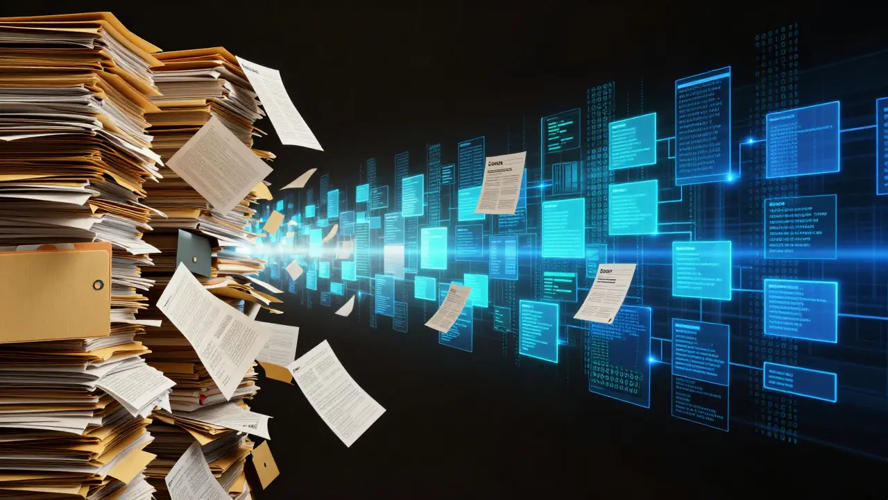 Transformation von Papierakten zu strukturierten digitalen Datenströmen