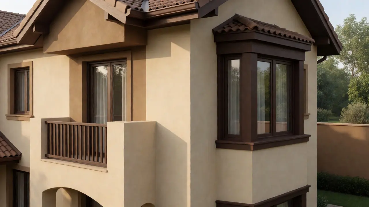 Fassade zweifarbig gestalten: Muster, Kosten & Probeanstrich-Guide