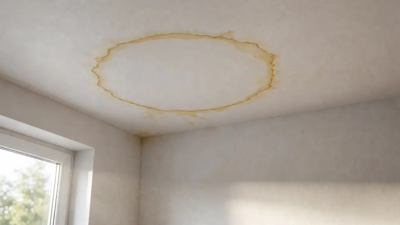 Wasserflecken an der Decke: Ursachen finden & richtig sanieren